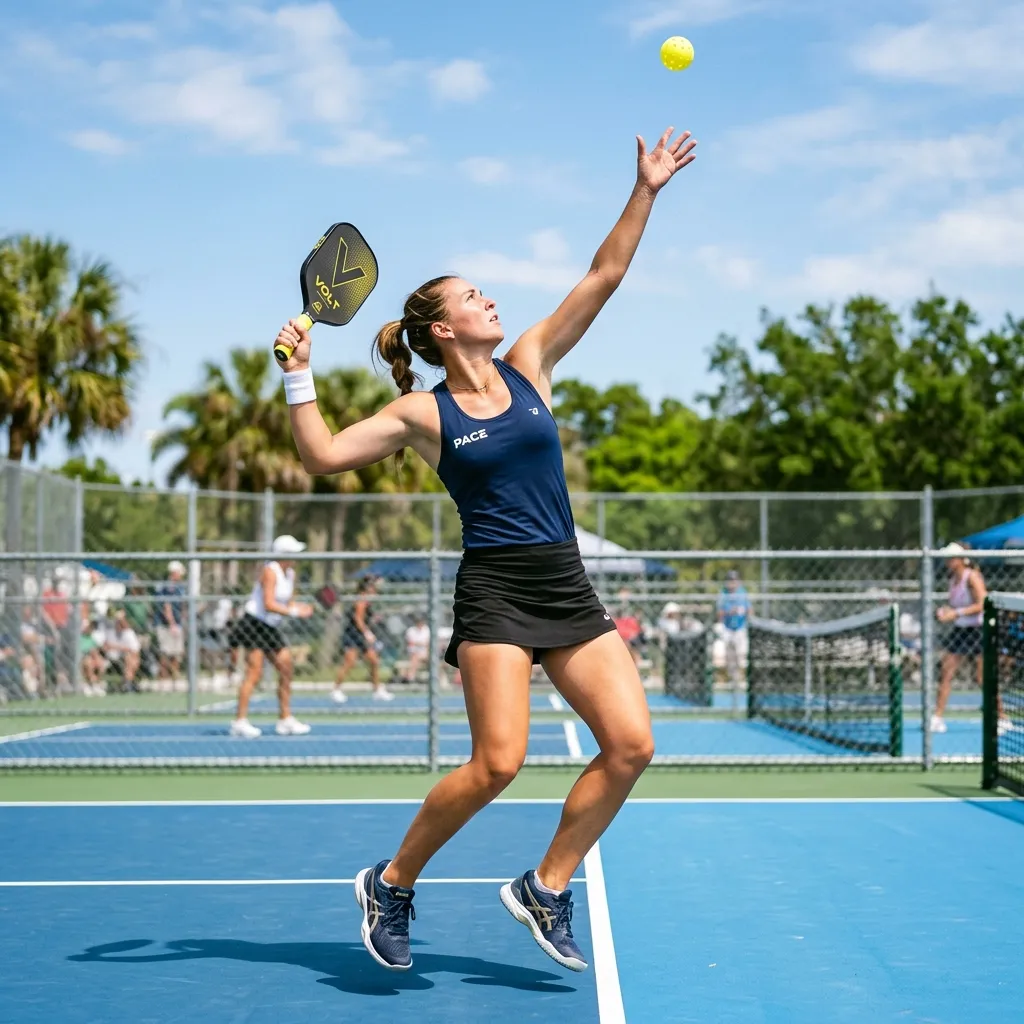 Ejecución de Saque Perfecto en Pickleball