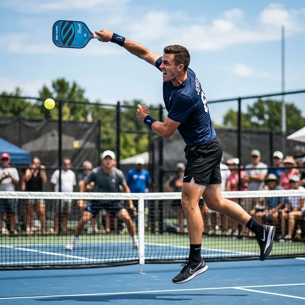 Remate Smash Potente en Pickleball